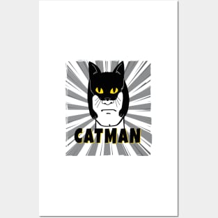 CatMan New Super Hero in Town Posters and Art